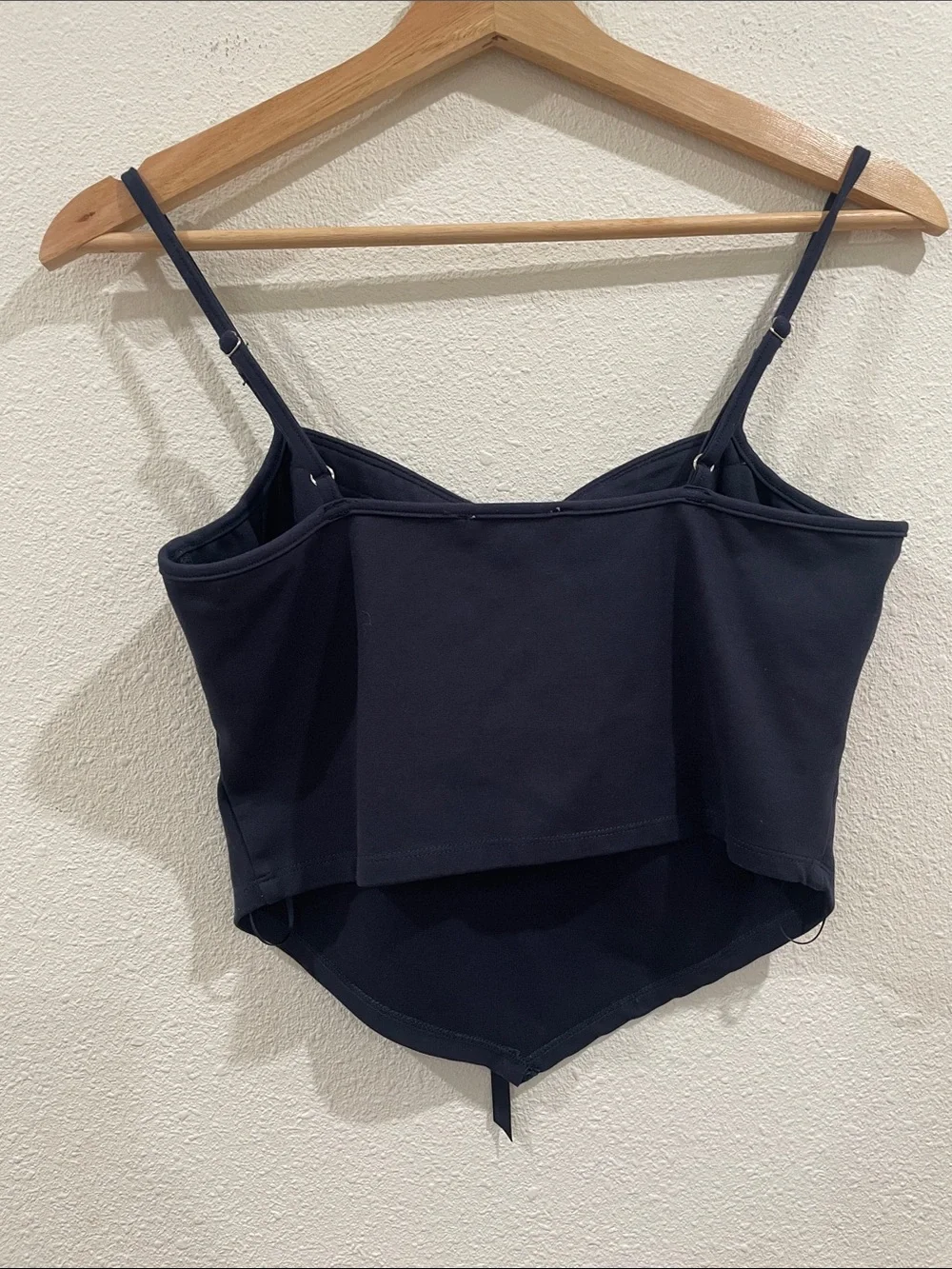 Pretty Garbage Lace Trim Cami and Skirt Matching Set Navy Blue Bows Romantic M